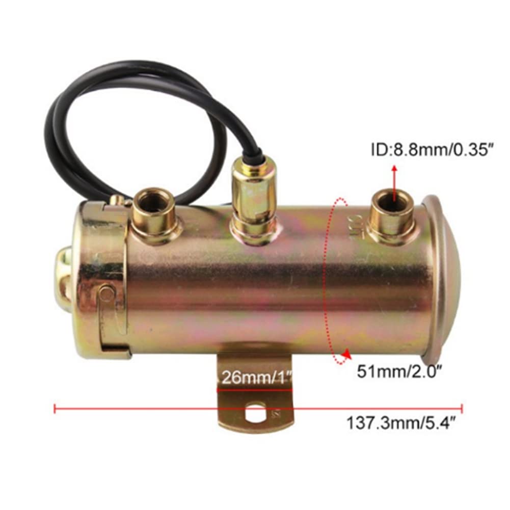 Pompa Carburante 12V per Facet FEP87SV PRO87SV 27149-2093, Struttura in Acciaio e Rame di Lunga Durata, Installazione Semplice, Fornitura di Olio Stabile