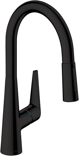 Miniatura 5 de hansgrohe Talis S 72813001 - Grifo de cocina de arco alto cromado con rociador extraíble, grifo para fregadero de cocina, cabezal rociador de