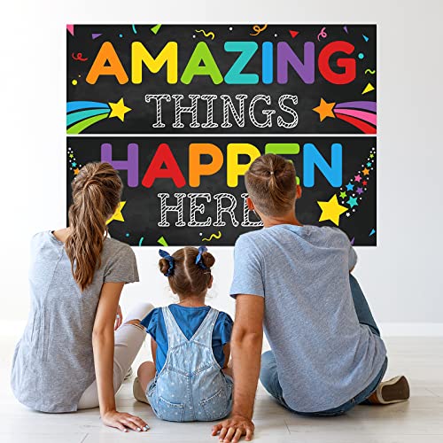 2 Pack Motivational Classroom Decorations, Class Banner Poster For Teachers, Bulletin Board Wall Decor For Preschool Elementary, Positive Inspirational Growth Mindset Banner For Students Educational #TOP4