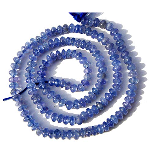 Perles de tanzanite naturelle ronde semi-précieuse pour façonner des bijoux chargés d'histoire