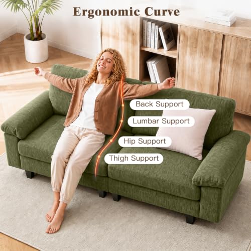 Image of 78 inch Loveseat Cloud Couch, Sectional Couches for Living Room