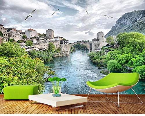 Peinture murale paysage 3D WLLLO grand format 300x210 cm - 4