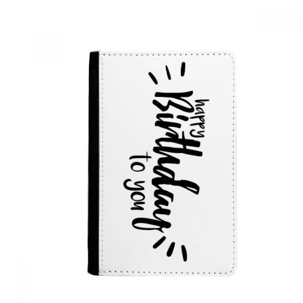 DIYthinker Happy Birthday To You Quote Style Passport Holder Notecase Burse Wallet Cover Card Purse