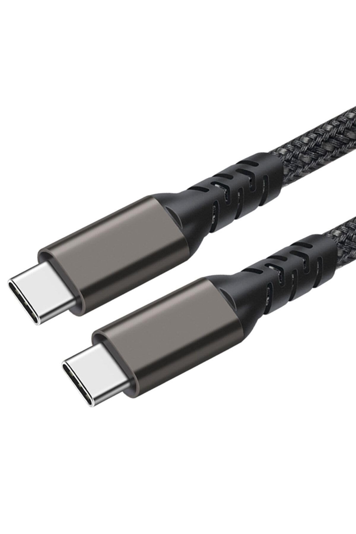 CONSTRAIN Siyah 2.Jenerasyon Type, C to Type, C İle Uyumlu USB3.2 PD Data Kablosu 100W 20Gbps 4K 60Hz 0.2 m