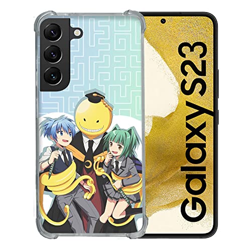 Coque Samsung Galaxy S23 Manga Assassination Classroom Kuro Trio en verre trempé Cokitec