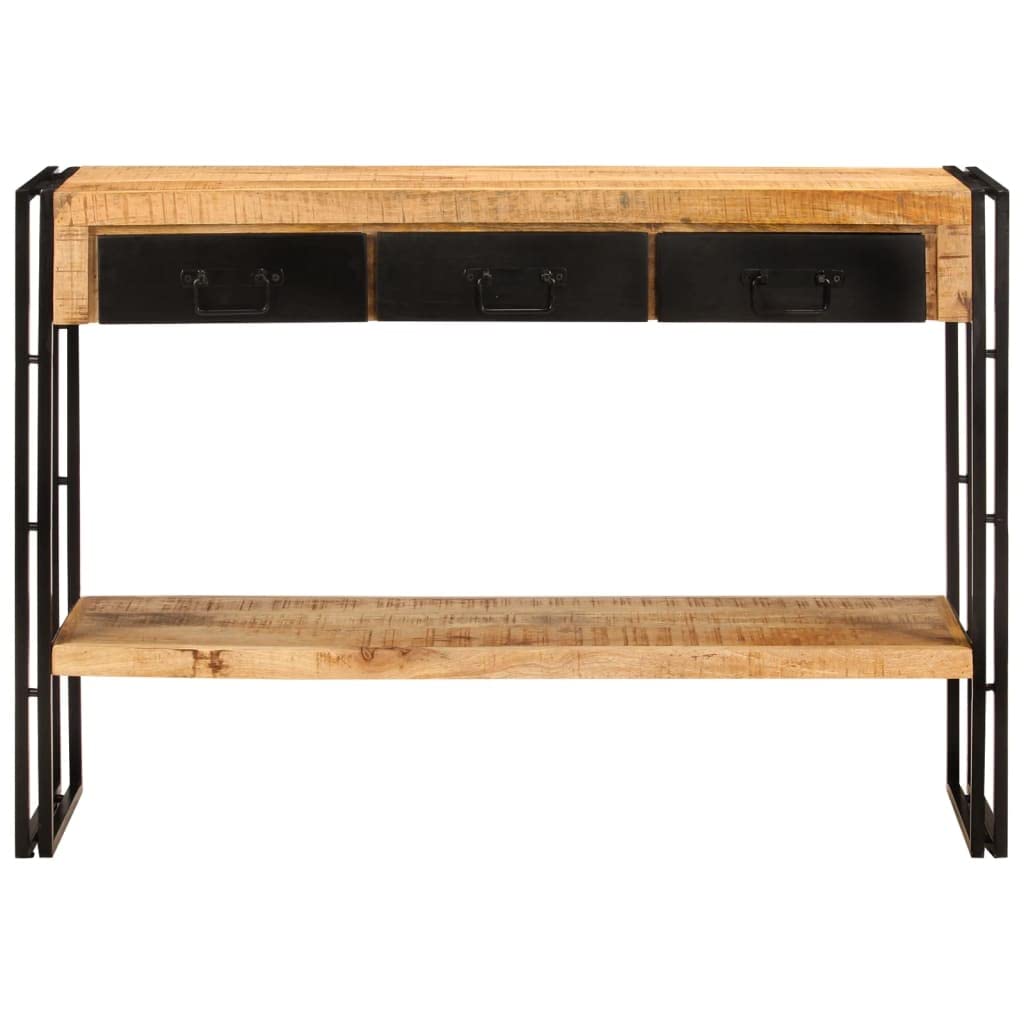 vidaXL Mesa Consola Auxiliar Estante Recibidor Mueble Almacenamiento Entrada Pasillo Salón Sala de Estar Dormitorio Madera Maciza de Mango