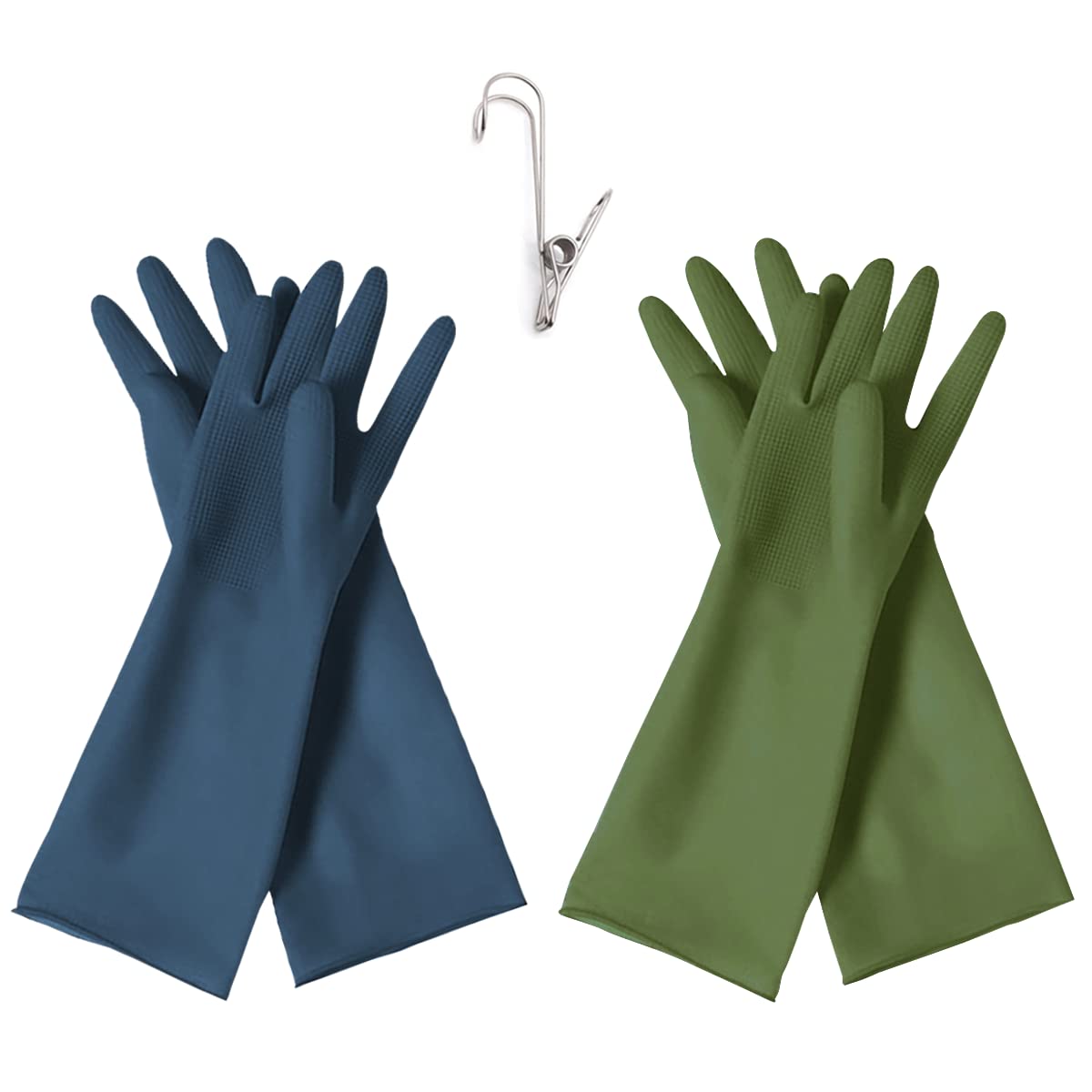 HOMSSEM Dishwashing Gloves 2 Pairs
