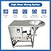 EQCOTWEA 220V 3-Phase 4KW High Shear Emulsifier Pump, Industrial Homogenizer & Dispersion Pump with Feeding Hopper & Supporting Frame,0-4T/H Flow, for Cosmetics, Chemicals, Food, Pharma