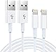 iphone 充電ケーブル 【MFi認証】ライトニングケーブル 純正品質 【1M 2本】充電器ケーブル 2.4A急速充電 USB 充電コード 高速データ転送 断線防止 高耐久 iPhone14/13/13 pro max /12/12mini/SE2/11 X XS XR 8 7 6 Plus 対応