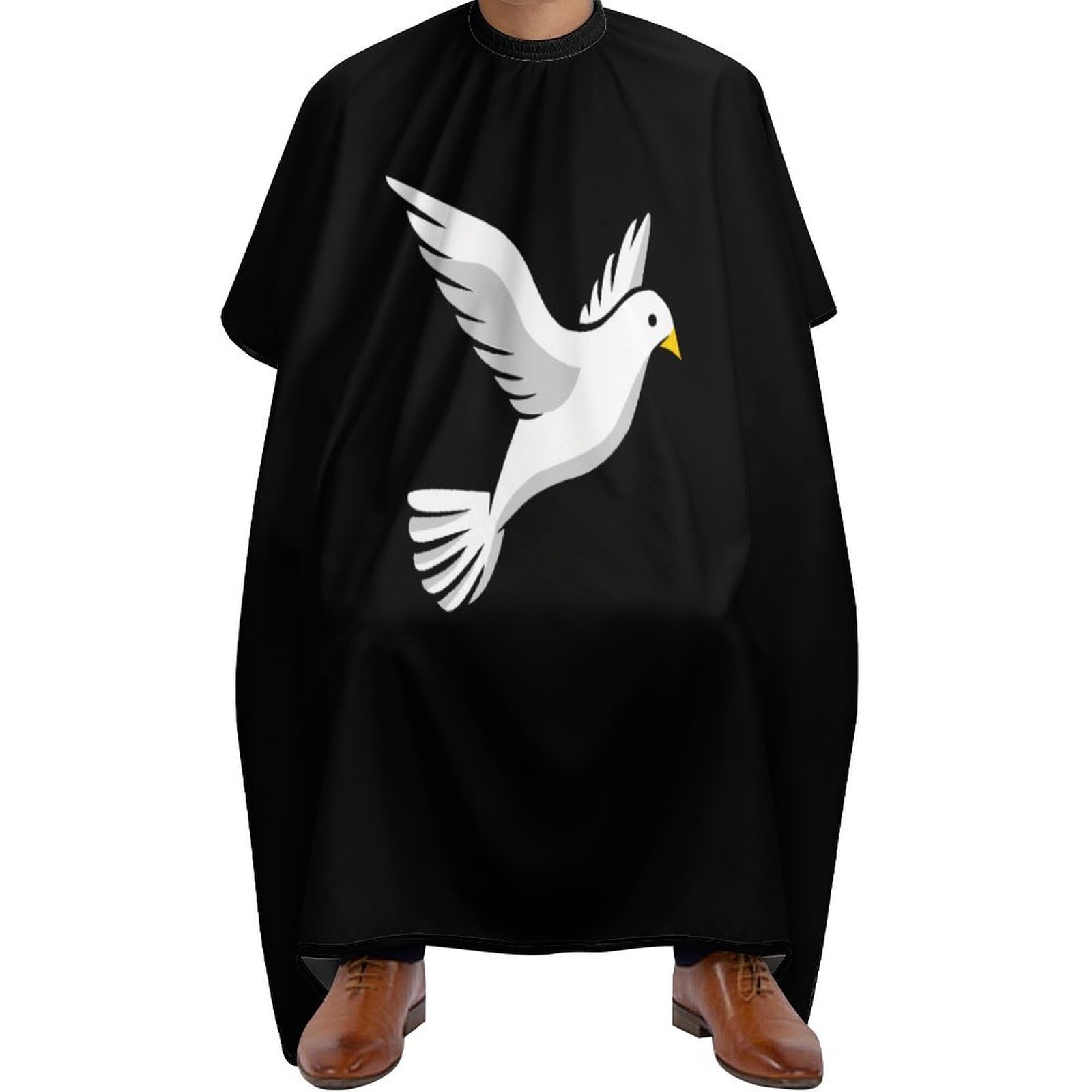 Cartoon Pigeon Hair Cutting Cape for Men Women Waterproof Barber Cape Adjustable Salon Haircut Capes