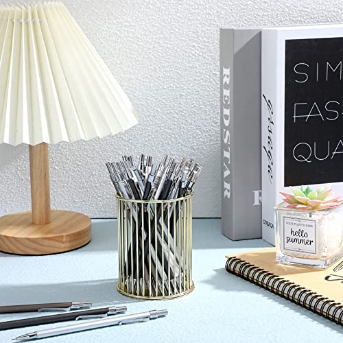 72 Pcs 0.5 Mm Metal Mechanical Pencil Bulk Mechanical Pencil Set Retractable Drafting Pencil For Adults Students Artist Office Writing Artist Drafting (Dark Gray, Silver, Gray, Smooth) #TOP4