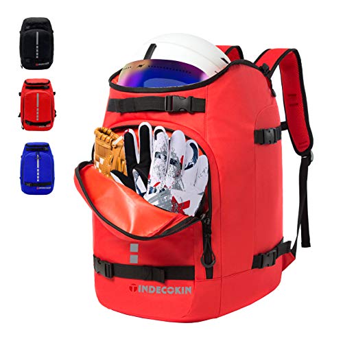Ski Boot Bag, Ski and Ski Boot Travel Backpack, 50L Large Capacity can Accommodate Ski Helmet, Goggles, Gloves, Snowboard and other Accessories