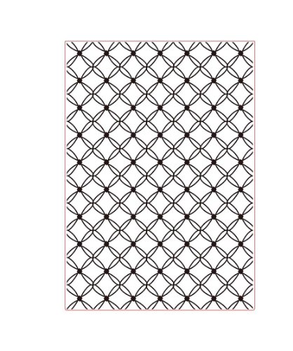 Darice Prägefolder-Schablone, Muschel-A4, Plastic, transparent, 29.7 x 21 x 0.3 cm Cover