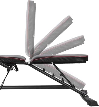 Multifunctional Dumbbell Bench Adjustable Sit Up Bench with Fitness Rope Decline Bench Press Weight Bench Dumbbell Bench Roman Chair