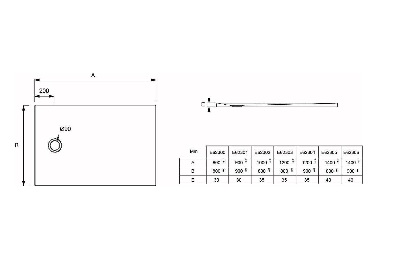 Jacob Delafon Receveur Douche Extraplat Ipso 140x80 Antidérapant, Blanc Mat | Fabriqué en France. Sans ressaut. Antifongique. 50% de matériaux recyclés