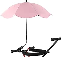 Vista 15 de Paraguas universal ajustable para silla de playa, sombrilla de protección UV con abrazadera, estampado de cebra