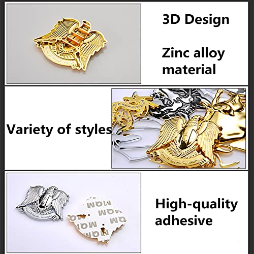 Image of 3D Car Stickers Metal Car Auto Logo Scratch Decal Bumper Funny Sticker Chrome Badge Auto Emblem Self Adhesive Car Styling Motorcycle Decorations Accessories