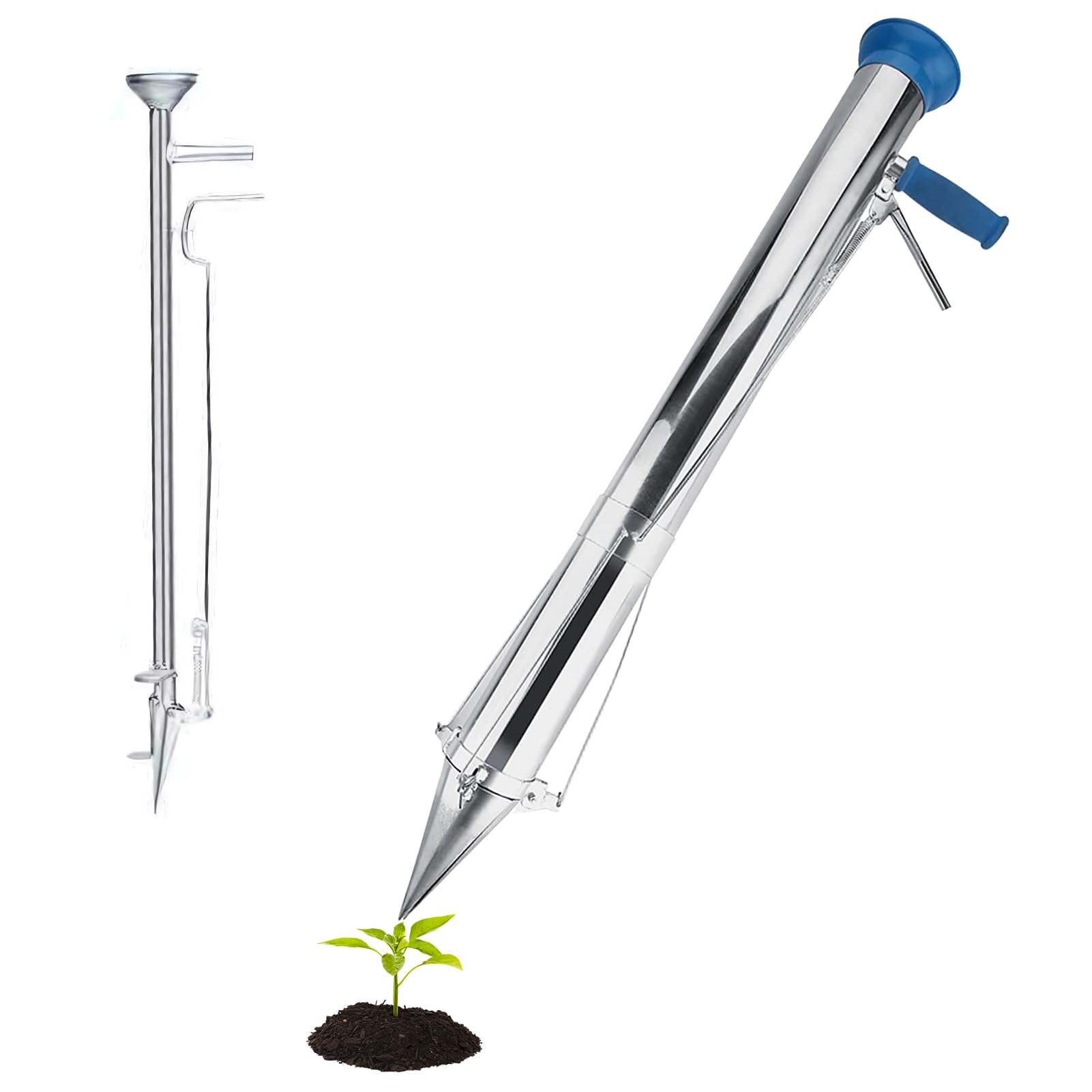 Piantabulbi Con Manico Lungo - Attrezzo Giardinaggio Per Bulbi E Trapianti - Foto 11