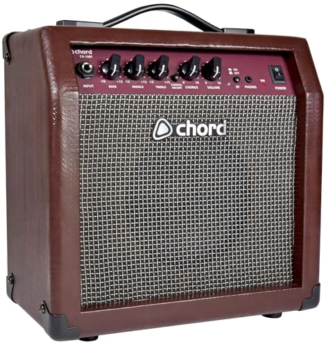 Chord | Electro-Acoustic Amplifier Combo with Built in Chorus Effect & Bluetooth Connectivity | 15W Acoustic Guitar Amplifier