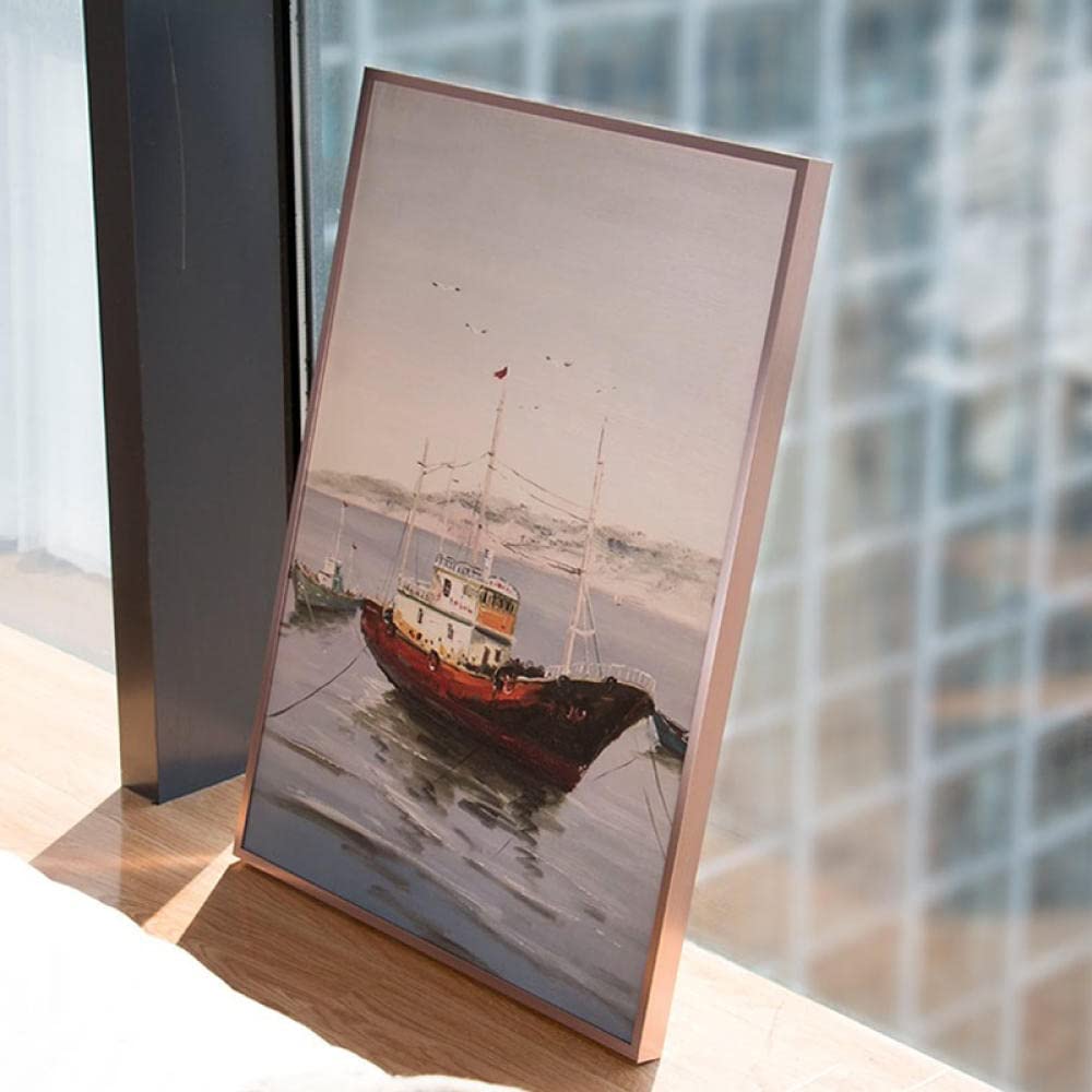 Bilderrahmen Fotorahmen Bildergalerie Aluminiumlegierungswand Golden 30,3 × 40,6 cm