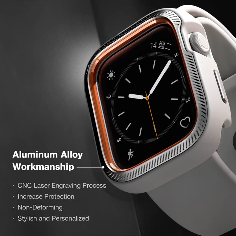 DEVILCASE 耐衝撃傷防止ケース Apple Watch Series 7 (45mm) (シルバー)