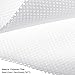 Rebower Speaker Grill Cloth Stereo Mesh Fabric Protective Dustproof Cloth, [for Home Speaker Repair] - 19.7 Inch x 59 Inch/White