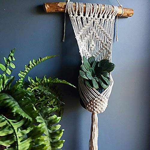 Miniatura 4 de WILD COTTON Macrame Plant Hanger Indoor Hanging Planter - Macrame Plant Holder - Macrame Plant Hanging - Macrame Plant Hangers Large - Driftwood