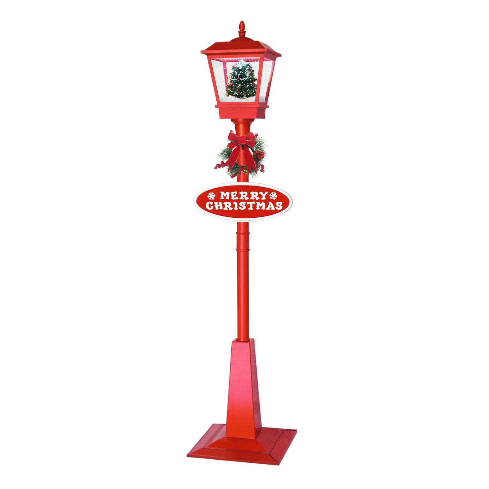 Amazon.co.jp: 街灯 クリスマス街灯 クリスマスの雪の街灯 屋外