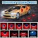 Tallew 4 Pack LED Road Flares Emergency Light Kit 9 Glow Modes Flashing Safety Warning Beacon Magnet Hook Vehicle Boat Truck Disc Magnetic Flash Cars Security Driveway Automotive Strobe (Blue)