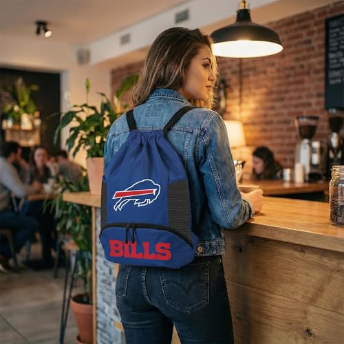 Image of NFL Buffalo Bills Cinch Bag - Standard Logo Drawstring Backpack