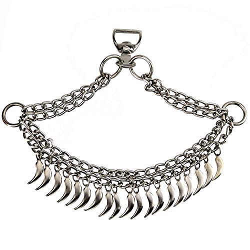 NileCart Native Egyptian/Arabian Horse Noseband Chains Dance Show Saddle tack (Chrome Plated)