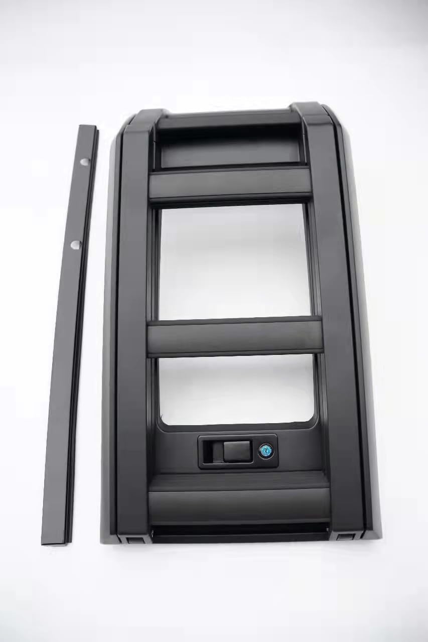 Gloosy Black Side Access Ladder fit for Land Rover Defender 110 90 130 2020-2025 2024 Rack Side Window Roof Step Ladder