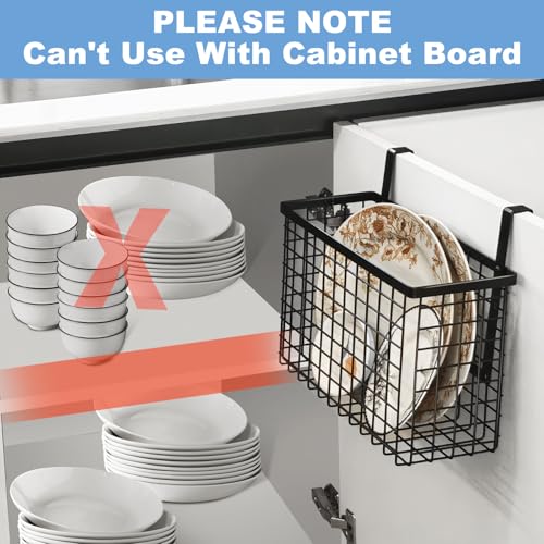 2-Pack-Cabinet-Door-Organizer-with-Towel-Bar-Over-The-Cabinet-Door-Storage-with-Towel-Holder-for-Kitchen-Cutting-BoardBlack