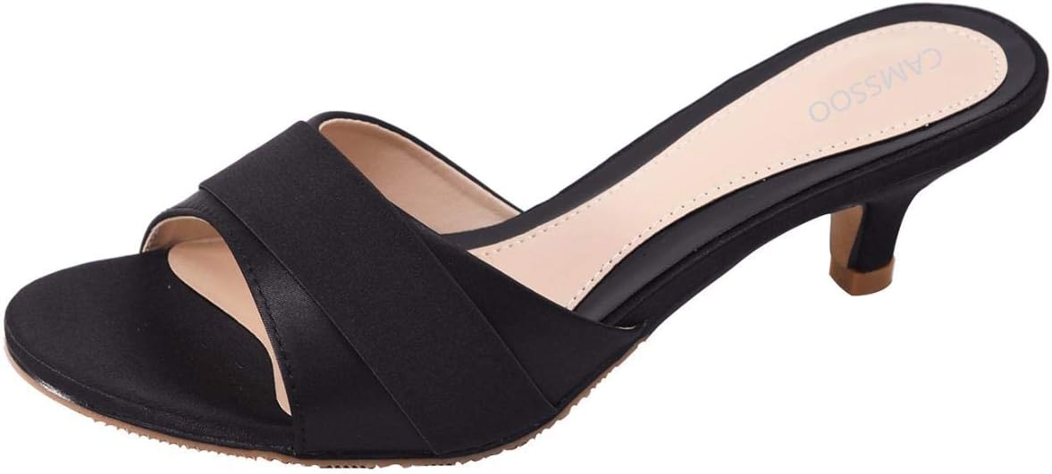 CAMSSOO Women's Heels - Satin Bowknot Design