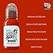 World Famous Tattoo Ink Limitless - Dark Orange 1 - Professional Tattoo Ink & Tattoo Supplies - Skin-Safe Permanent Tattooing in Bold Shades - Vegan & Non-Toxic (1 oz)