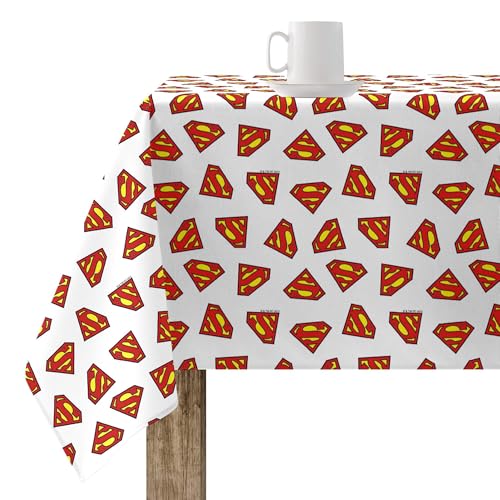 Nappe résinée antitache lavable d'un coup d'éponge motif Superman White