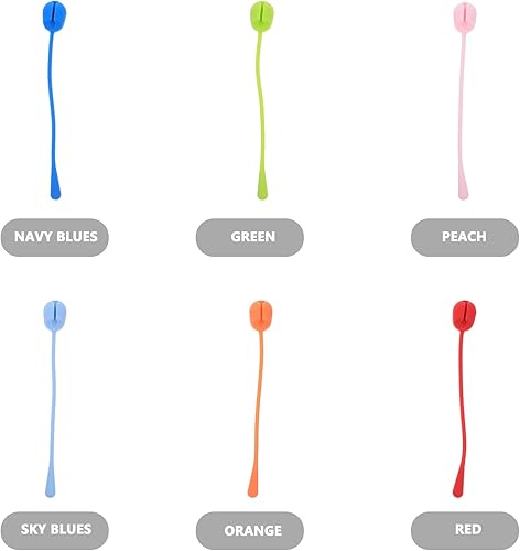 Miniatura 9 de Kisangel 16pcs Silicone Cord Organizers Cable Ties Reusable Wire Straps for Cable Management Portable Multi-functional Cord Holders for Office Home