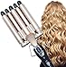 Produktbild CreBeau Lockenstab, 5 Fässer Große Lockenstab Haarwickelzange Hair Waver Pearl Waving Lockenwickler, Wellenstyler Turmalin Keramik Digitale Temperaturanzeige für Lange/kurze Haare