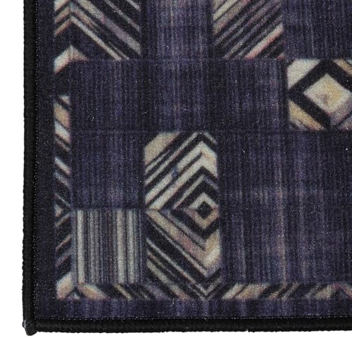 Image of HUES & SHADES Coir Door Mat for Outdoor Entrance - [37 x 57 cm] | Natural Coconut Fiber Brush Mat for Shoes Cleaning, Heavy Duty Non-Slip Doormat for Front Porch, Patio, Entryway (Mulberry Patchwork)