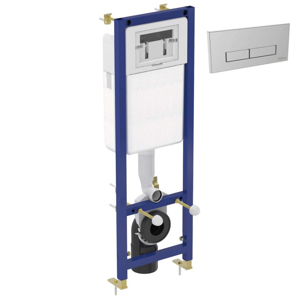 Bathroom Wall Mounted WC Frame + Concealed Cistern + Ideal Standard WC