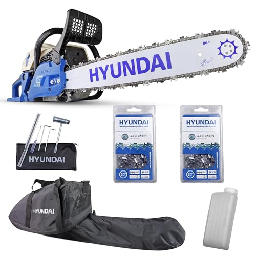 Hyundai 62cc 20" Petrol Chainsaw – Heavy-Duty