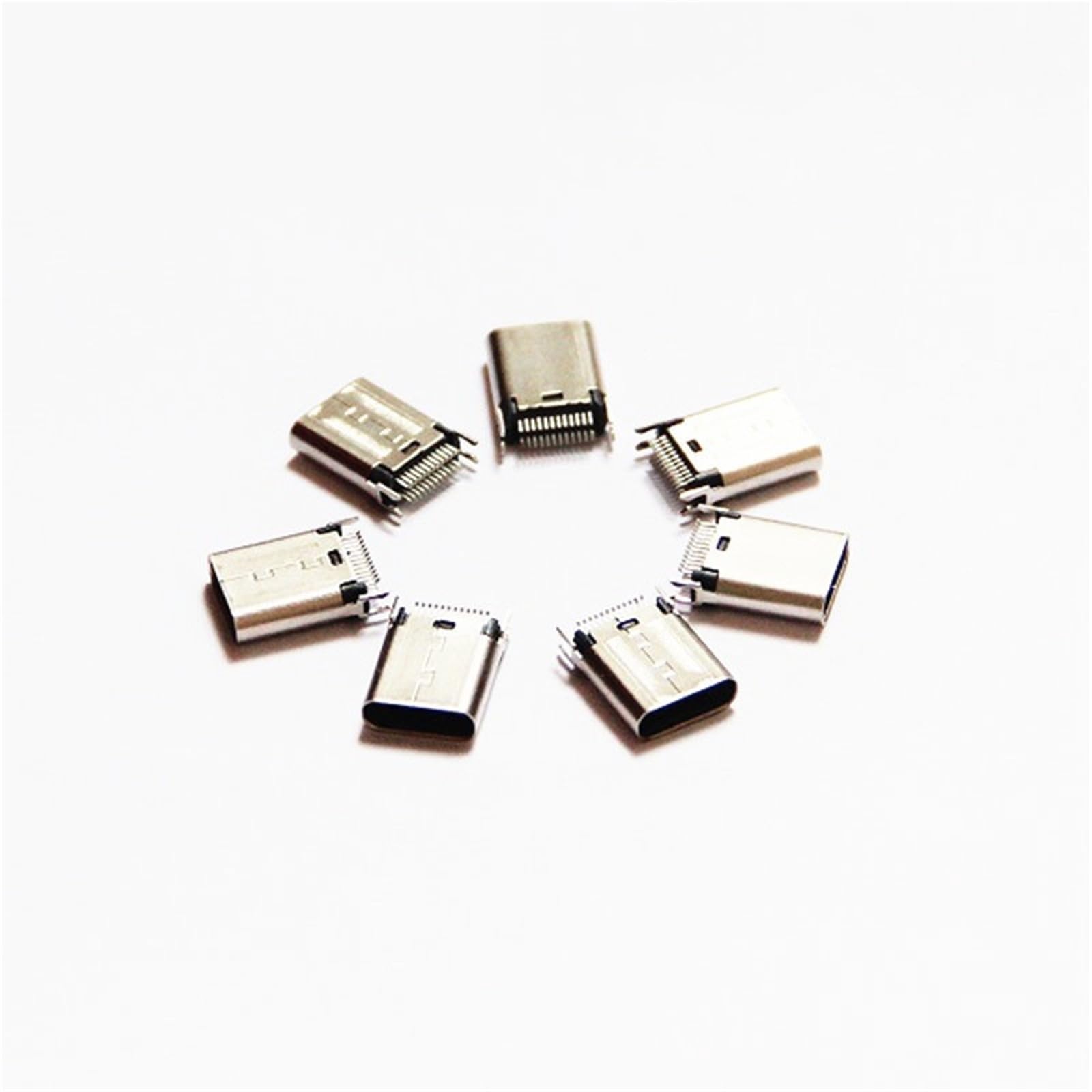 5Pcs USB 3.1 Type C Connector 24 Pin Male Straddle Mount Version Superspeed+ Rating .5A
