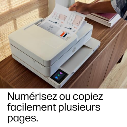 HP Envy 6520, Imprimante Multifonction A4 Couleur, 10 ppm, Wi-FI, ADF