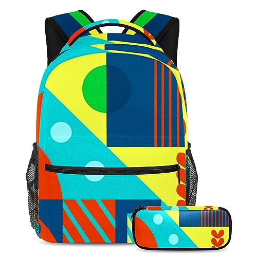 Sac à dos géométrique résistant pour éviter les cartables abîmés à la rentrée scolaire