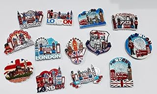 6 x 3D CERAMIC FRIDGE MAGNET LONDON ICONS SOUVENIR