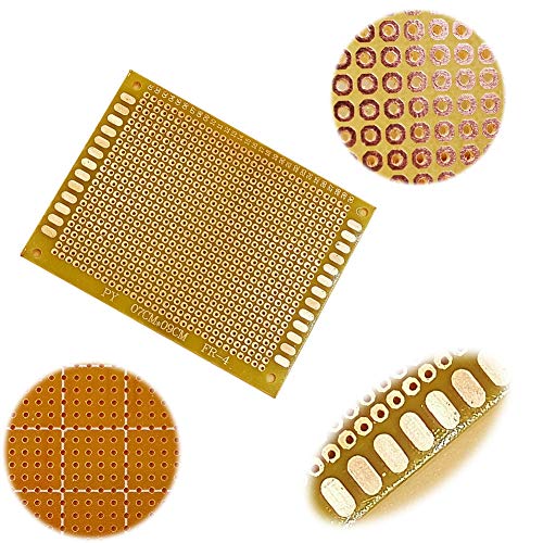 YUNGUI 11pcs PCB Prototype Circuit Board stripboard Universal Perforated Printed Circuits Boards for Electronic Project and DIY Soldering with 4 Sizes