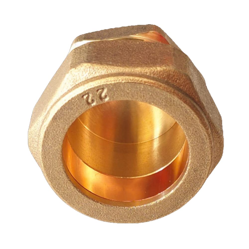 Brass Tube Compression Fitting, Compression Stop End Cap Copper Compression Sleeves Ferrule Fitting to Ending Brass Pipe (16mm) - Image 4
