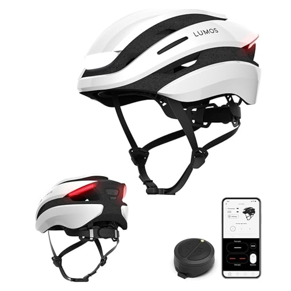 Photo 1 of Lumos Ultra Smart Bike Helmet | Customizable Front and Back LED Lights with Turn Signals | Road Bicycle Helmets for Adults: Men, Women