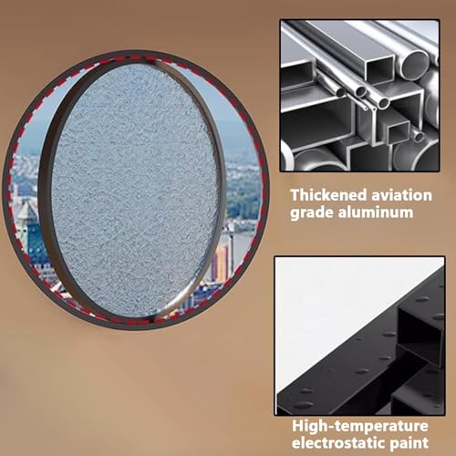 Ventana de servicio de aluminio y cristal templado para negocios 7