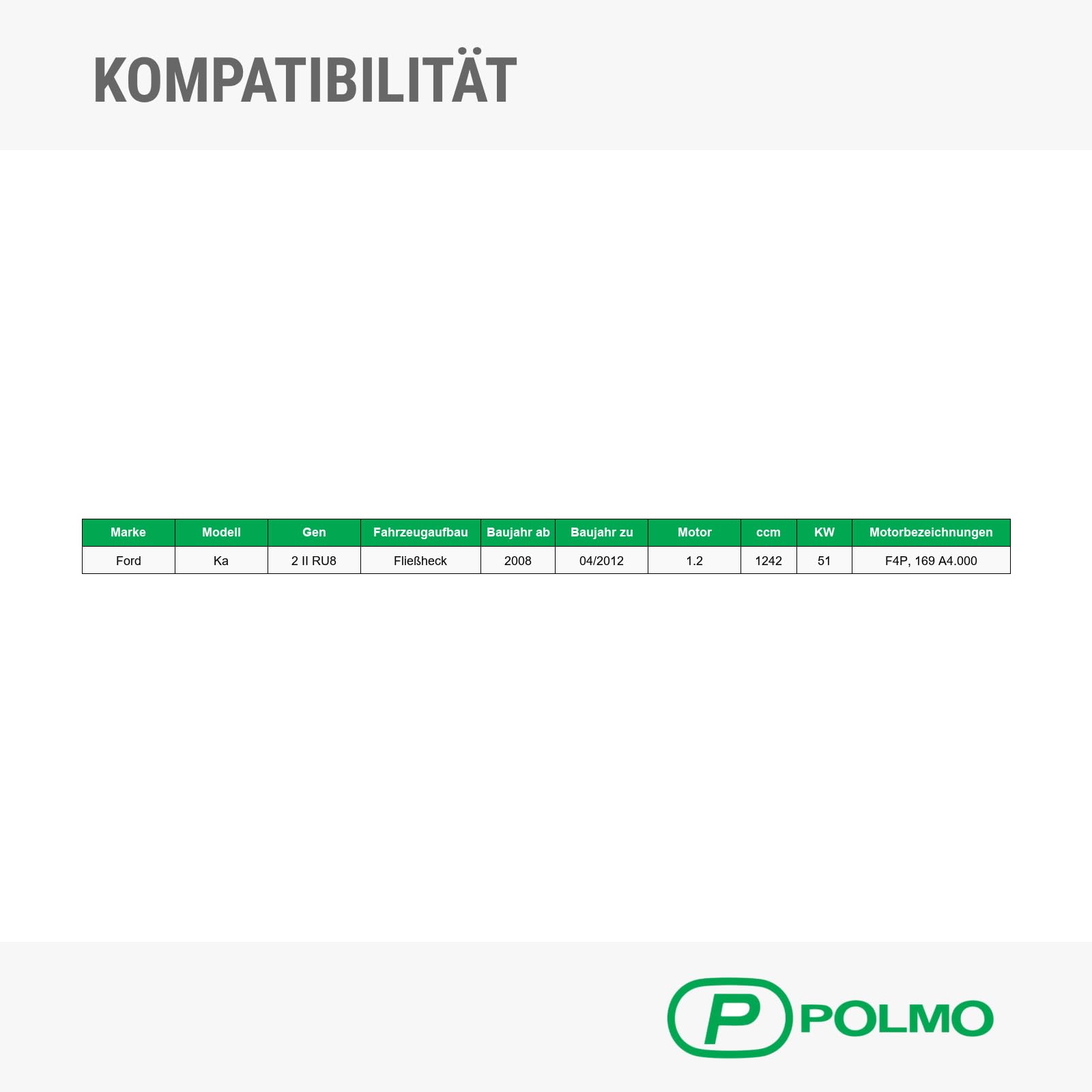 POLMOstrow Auspuff Endtopf für Ford Ka 2 II RU8 1.2 Fließheck 2008-04.2012
